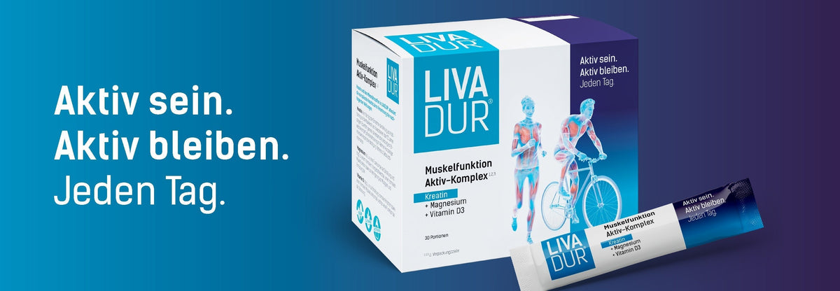 LIVADUR®: Kreatin für Ihren Muskelaufbau im Alter