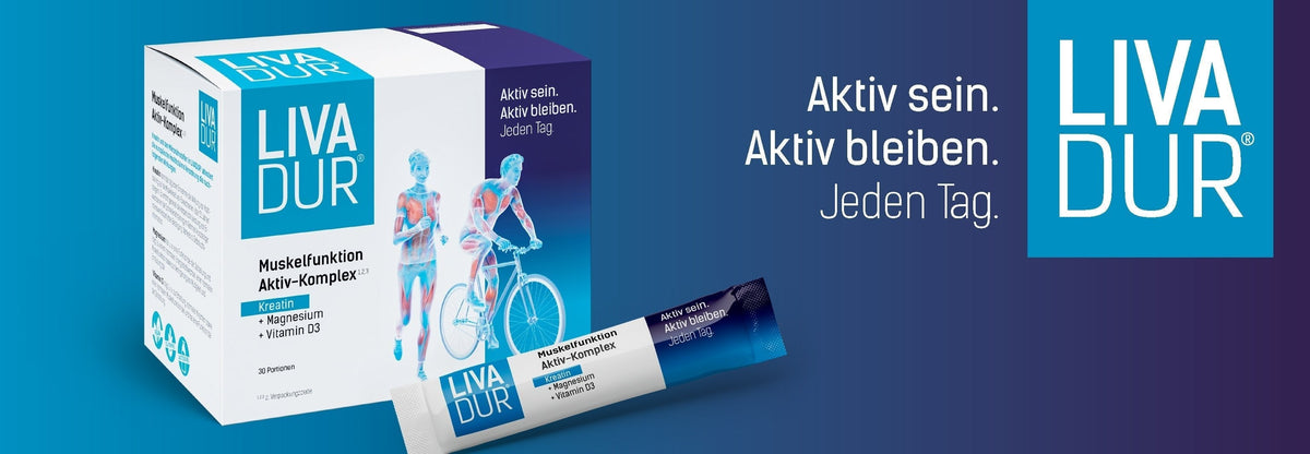 LIVADUR®: Nahrungsergänzung aus reinem Kreatin