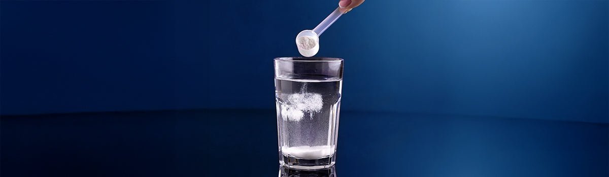Kreatin im Wasserglas