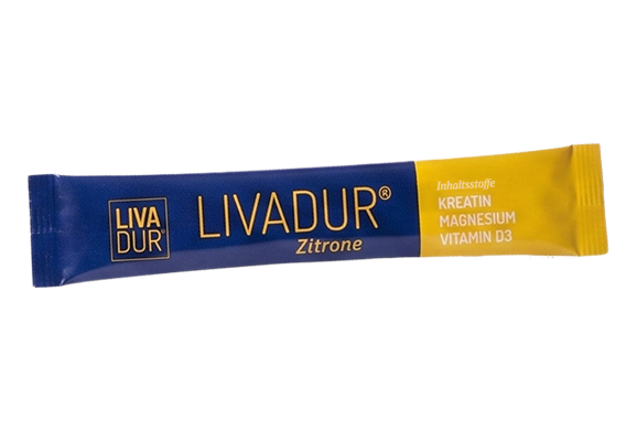 LIVADUR® Zitrone Stick mit Kreatin, Magnesium und Vitamin D3