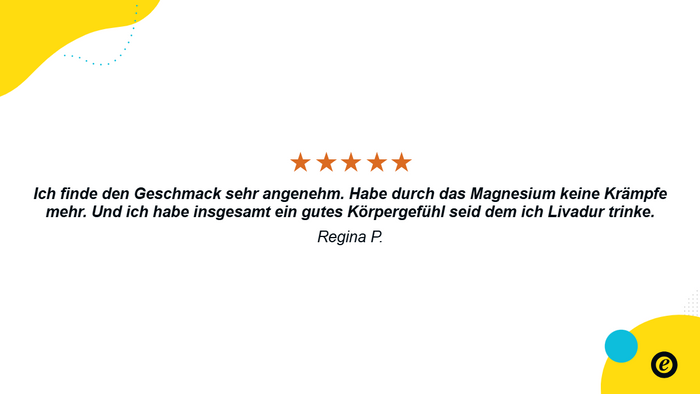 Bewertung 5 Sterne Livadur Regina P.