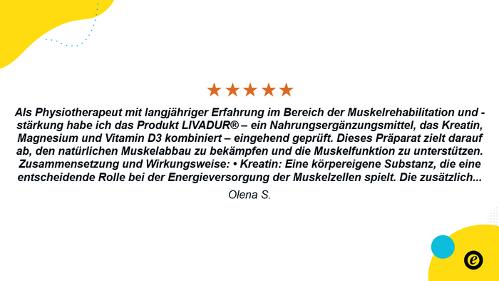 Bewertung 5 Sterne Livadur Olena S.