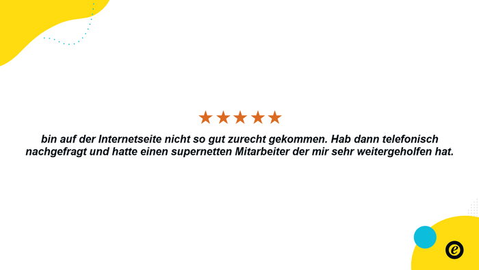 Bewertung 5 Sterne Livadur