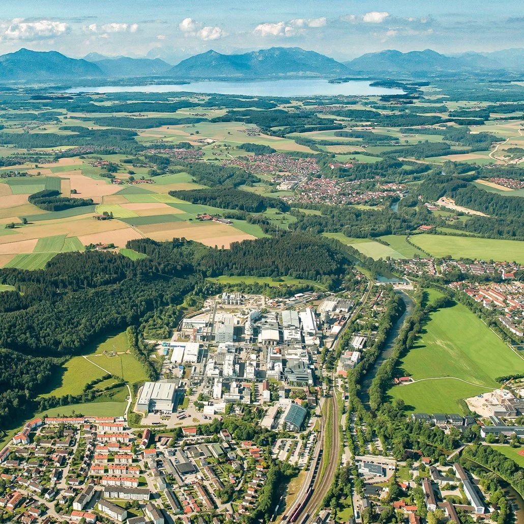 Luftaufnahme der Region